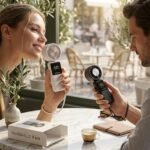 Portable Handheld Cooling Fan with Power Bank - Image 4