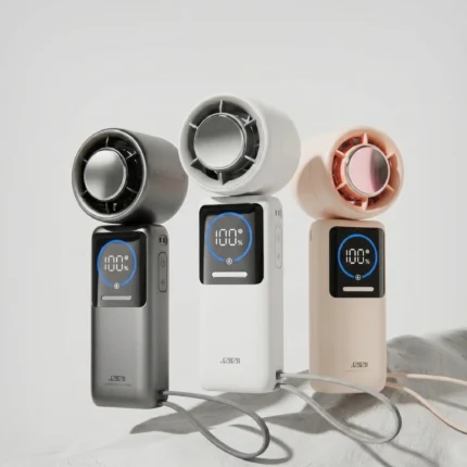 Portable Handheld Cooling Fan with Power Bank